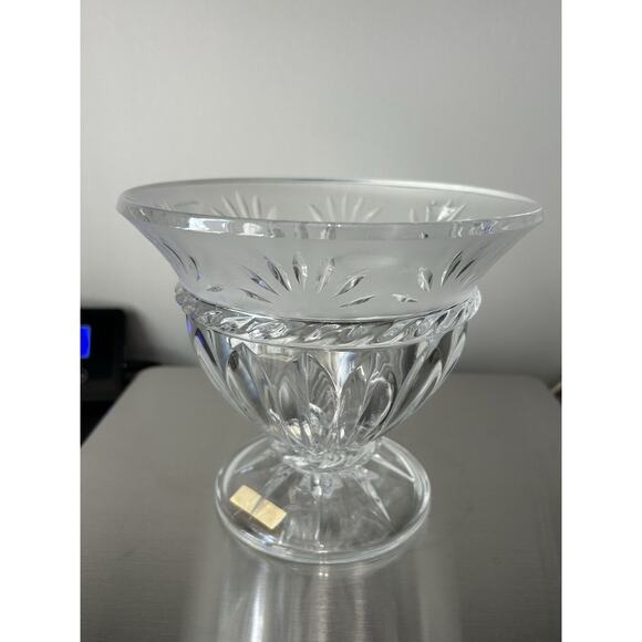 Cristal D'Arques Crystal Serving Bowl Carthage Vintage Candy Dish 6” Tall France - Picture 3 of 14
